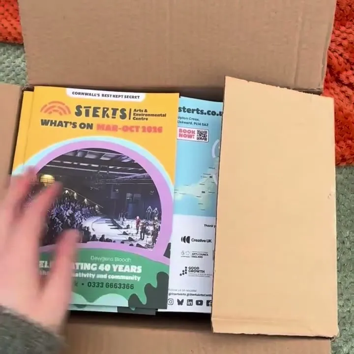 The Sterts annual brochure shown as a looping animation